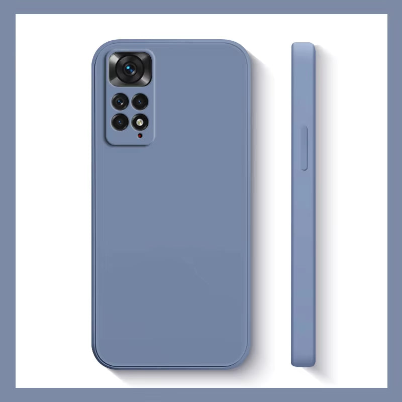 Xiaomi Redmi Note 11S Shockproof Liquid Silicone Case - Compatible with Redmi Note 11, 10, 12, 13 Pro Plus 5G
