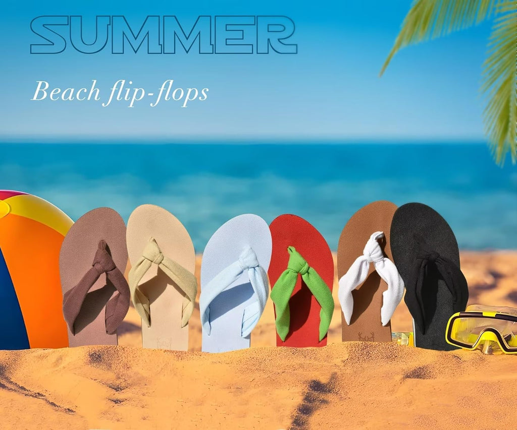 Flip Flops for Women with Arch Support Yoga Mat Comfortable Summer Beach Walking Thong Cushion Sandals Slip on Indoor Outdoor