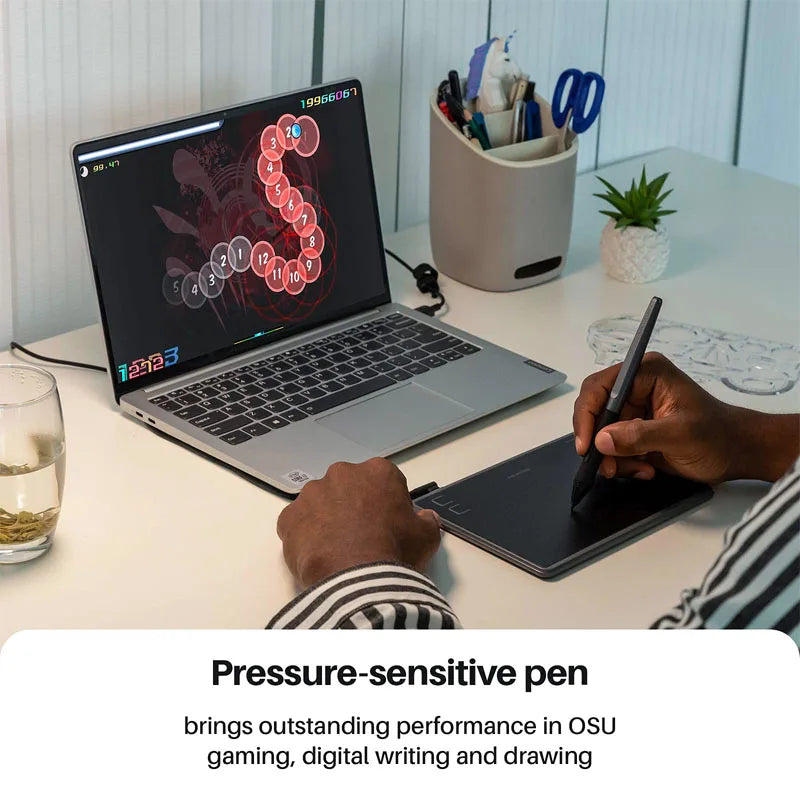 H430P Digital Tablets Micro USB Signature Graphics Drawing Pen Tablet OSU Game Battery-Free Tablet Android Mac Windows