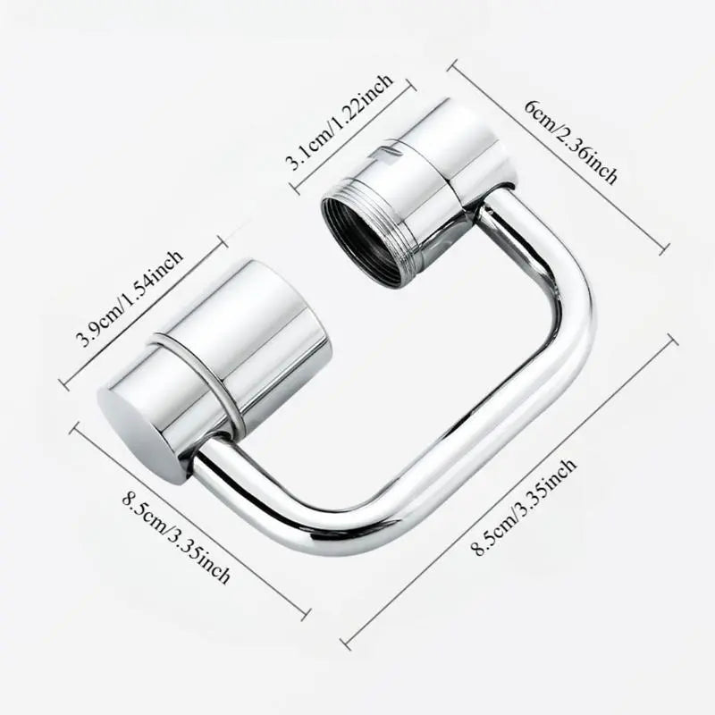 1440° Rotatable Faucet Aerator Extension for Toddlers, Dual Sprayer Mode Bathroom & Kitchen Faucet Attachment, Tap Head Replacement for Smart Face Washing