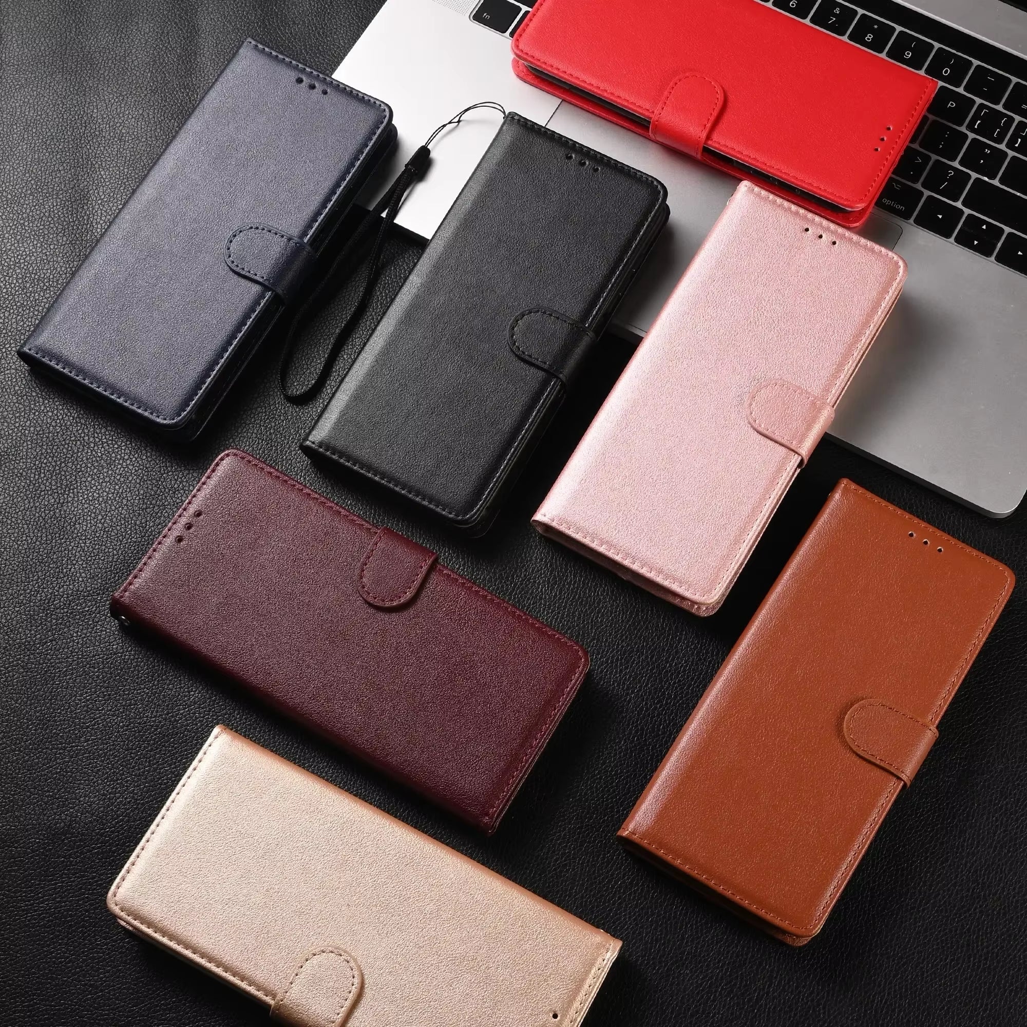 Premium Leather Wallet Case for Xiaomi Redmi Note Series: Compatible with Models 13, 12, 12S, 11, 11S, 10, S, 9, 9S, 8, 7 Pro Max, 8T, and Redmi 10, 10A, 10C, 9A, 9C