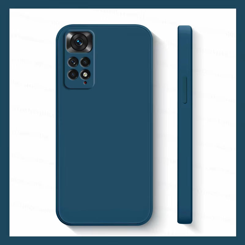Xiaomi Redmi Note 11S Shockproof Liquid Silicone Case - Compatible with Redmi Note 11, 10, 12, 13 Pro Plus 5G