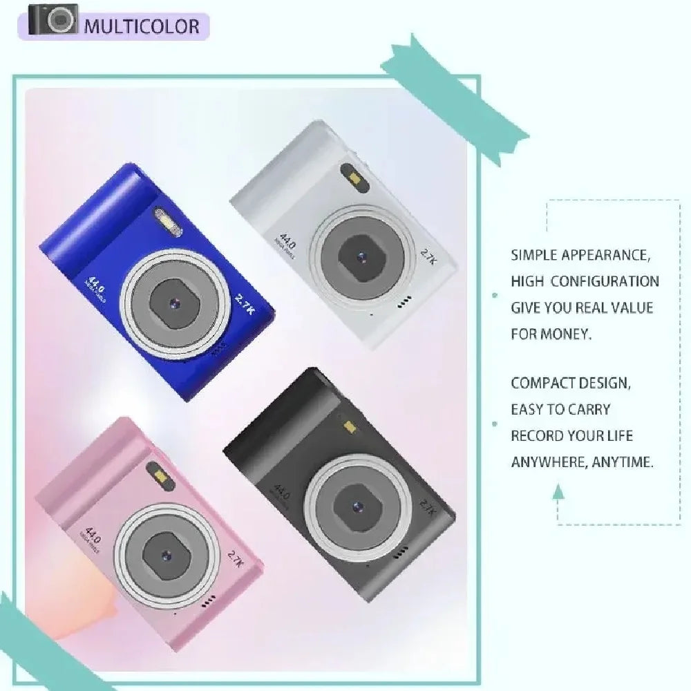 Digital Camera Autofocus Camera for Kids Toys Camcorder with 8X Zoom Compact Cameras 1080P Cameras for Beginner Photography