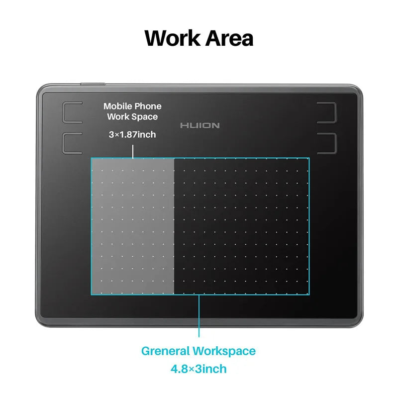 H430P Digital Tablets Micro USB Signature Graphics Drawing Pen Tablet OSU Game Battery-Free Tablet Android Mac Windows