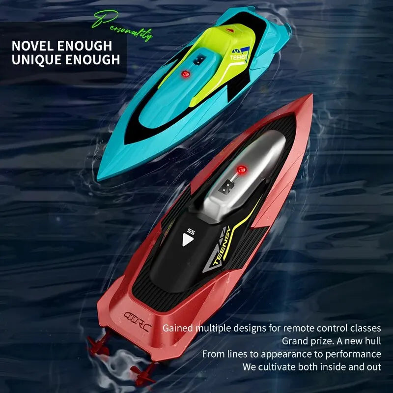 Velocity Blue Fast RC Boat- Remote Control Boats for Adults and Kids, Underwater Speed Racing Mini RC Boats for Pools and Lakes, 2.4GHZ Transmitter