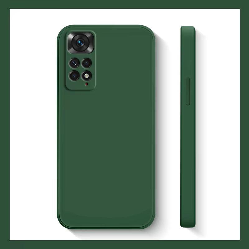 Xiaomi Redmi Note 11S Shockproof Liquid Silicone Case - Compatible with Redmi Note 11, 10, 12, 13 Pro Plus 5G