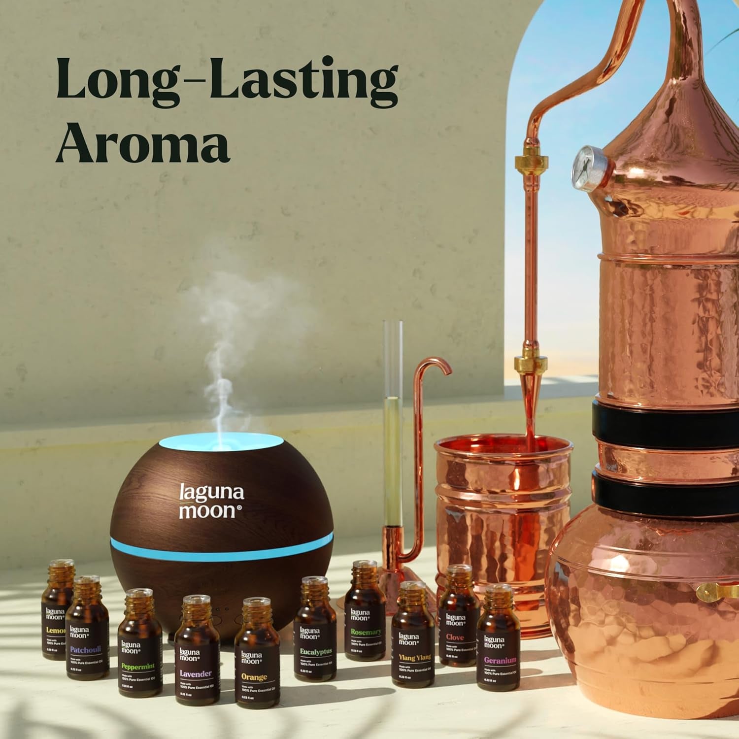 Essential Oils Set, Top 20 Gift Set Oils for Diffusers, Humidifiers, Aromatherapy, Candle Making Scents, Cars & Home Products, Peppermint, Tea Tree, Lavender, Eucalyptus, Lemongrass (10Ml)