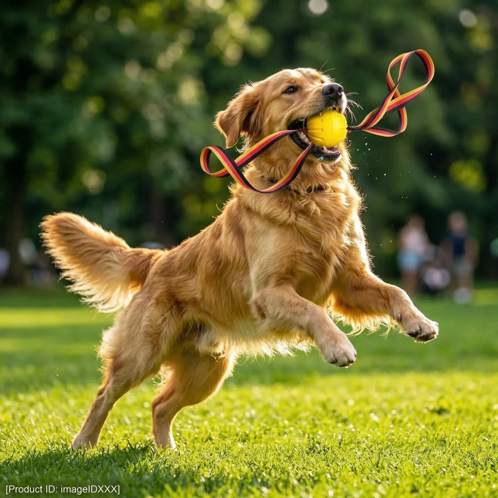 EVA Dog Rope - Attached Chew Resistant Ball, Interactive Tug - of - War Training Toy for Pets