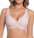 Jelly Wireless Bra Deep V Push up Seamless T-Shirt Comfortable Plunge No Underwire Bras with Adjustable Straps Everyday Bras