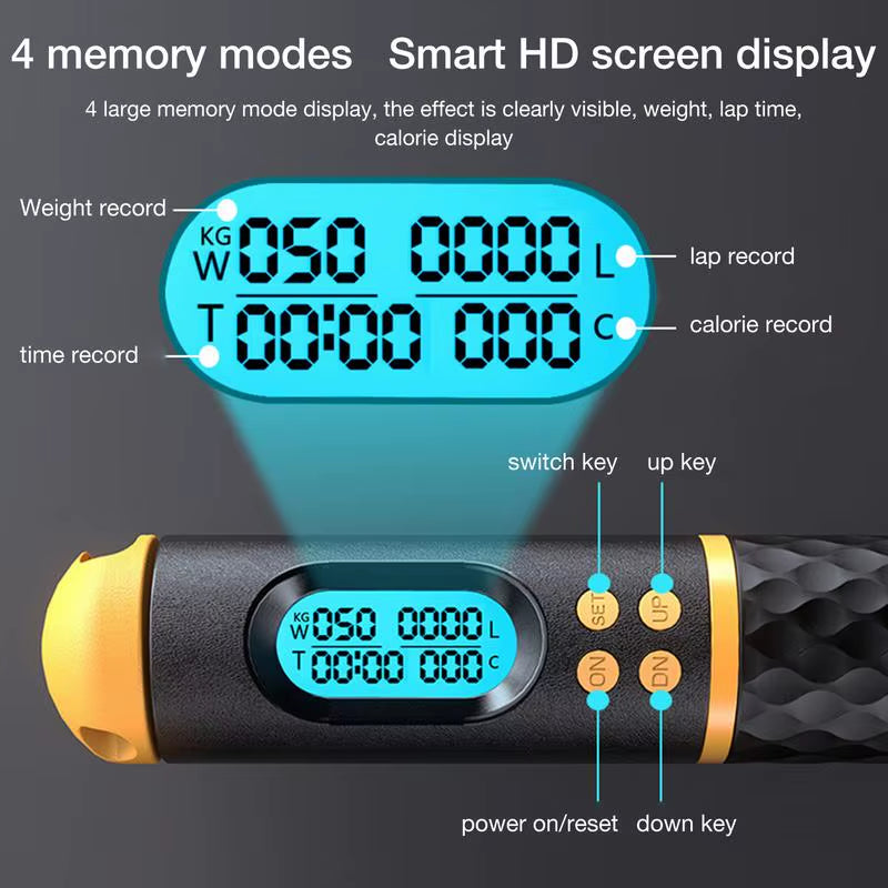 2 in 1 Professional Jump Rope Wire Cordless Jump Ropes with Ball Fitness Exercise Jumping Skipping Rope Exercise Jumping Gym
