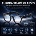 Sightflow Smart AI Camera Glasses, 8MP Photochromic Uv-Protection Lenses, 160+ Languages Real-Time Translation, Bluetooth Audio, Hands-Free Photo & Video Capture, Button Touch Control, for Travel Outdoor Daily Use, Compatible with Ios & Android