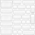 25 PCS Clear Plastic Drawer Organizers Set, 4-Size Versatile Bathroom and Vanity Drawer Organizer Trays, Storage Bins for Makeup, Bedroom, Kitchen Gadgets Utensils and Office