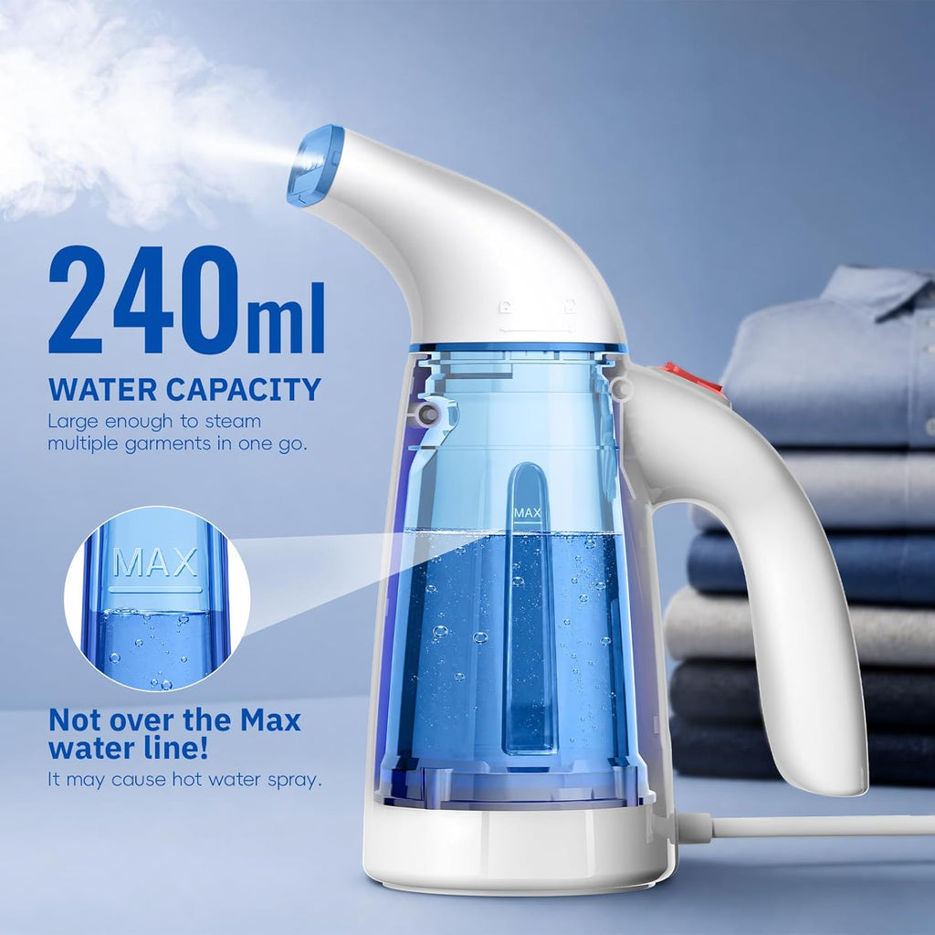 Steamer for Clothes, Handheld Clothing Steamer for Garment, 240Ml Big Capacity 700W Portable Travel Steam Iron (Only for 120V)