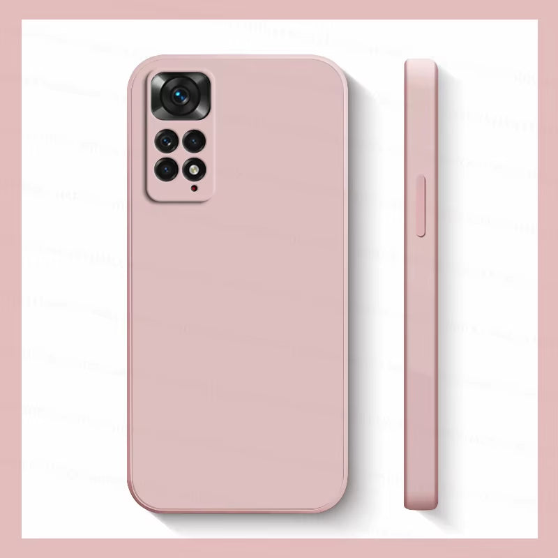 Xiaomi Redmi Note 11S Shockproof Liquid Silicone Case - Compatible with Redmi Note 11, 10, 12, 13 Pro Plus 5G