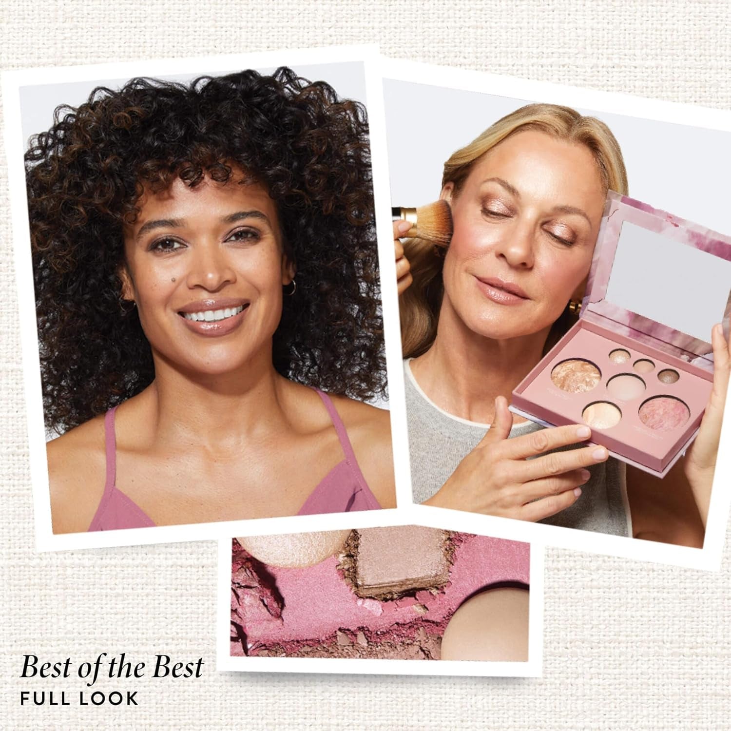 Best of the Best Baked Palette – 7-In-1 Full Face Palette – Bronzer, Blush, 2 Highlighters & 3 Eyeshadows – Crease-Proof, Handmade in Italy – Travel-Friendly