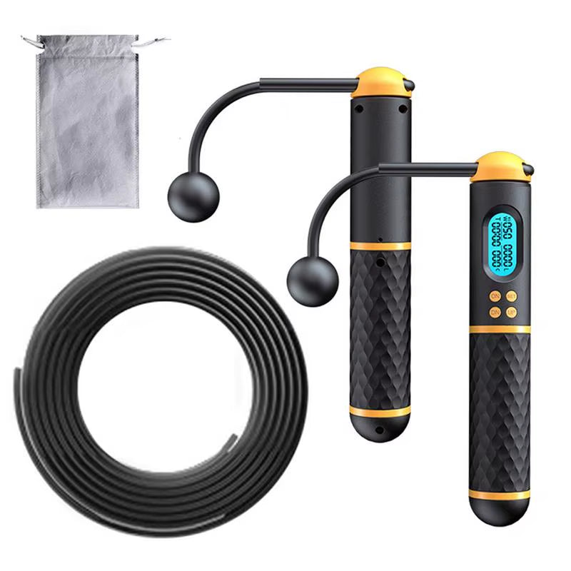 2 in 1 Professional Jump Rope Wire Cordless Jump Ropes with Ball Fitness Exercise Jumping Skipping Rope Exercise Jumping Gym