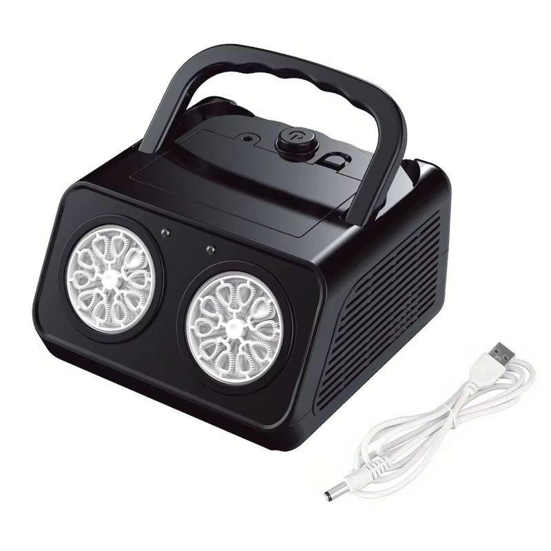 Automatic Bubble Machine Upgrade Bubble Blower with 2 Fans, 20000+ Bubbles per Minute Bubbles for Kids Portable Bubble Maker Ope