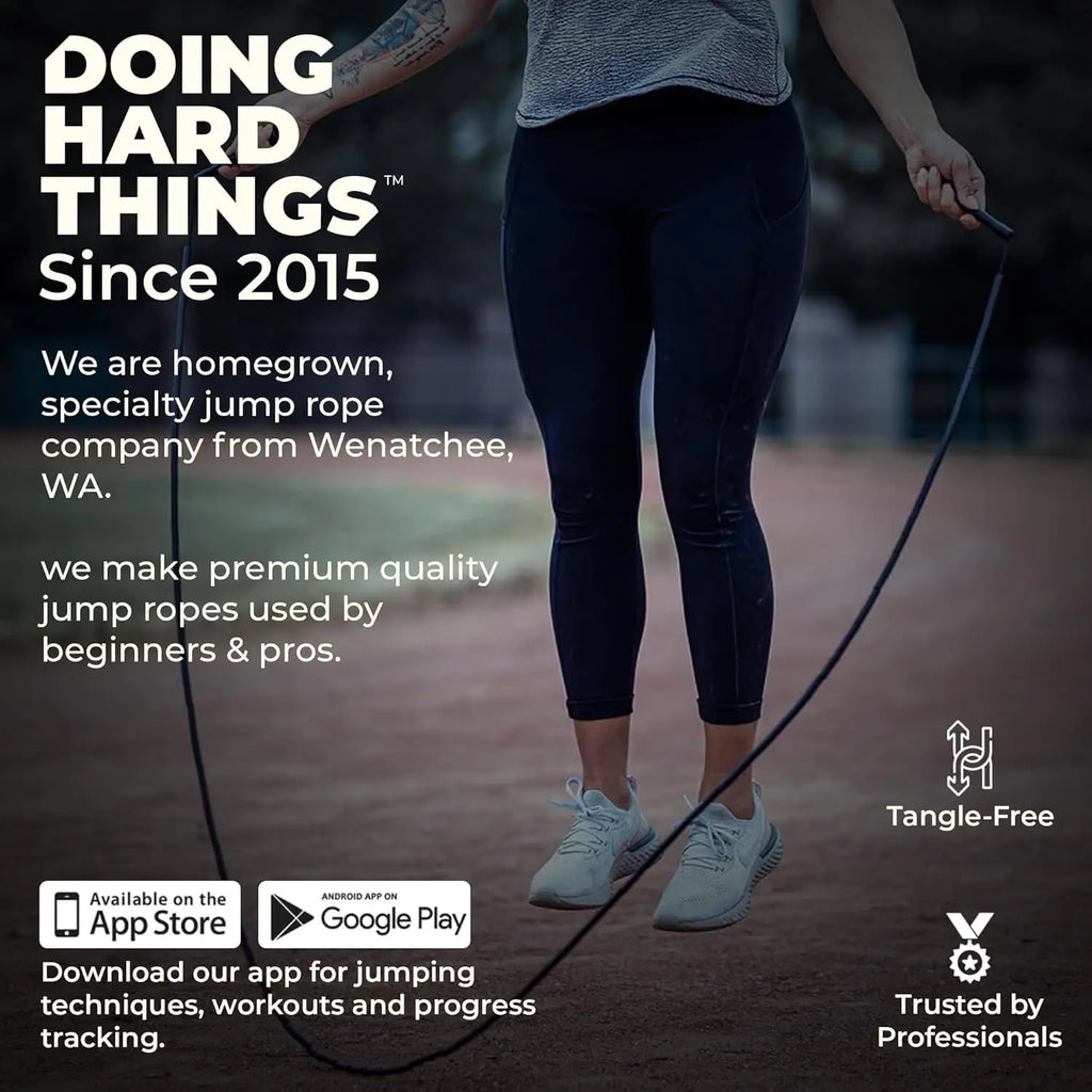 1" Beaded Jump Ropes for Exercise | Crossover Design for Fitness Equipment | Segmented Training Rope
