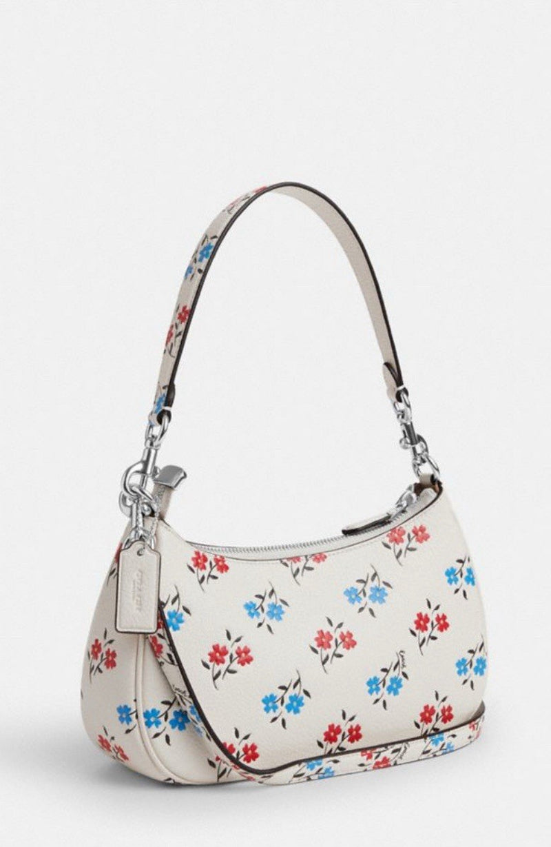 NWT COACH Teri Shoulder Bag with Fashion Floral Print CT830 Chalk Multi