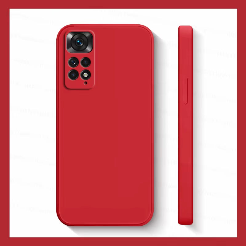 Xiaomi Redmi Note 11S Shockproof Liquid Silicone Case - Compatible with Redmi Note 11, 10, 12, 13 Pro Plus 5G
