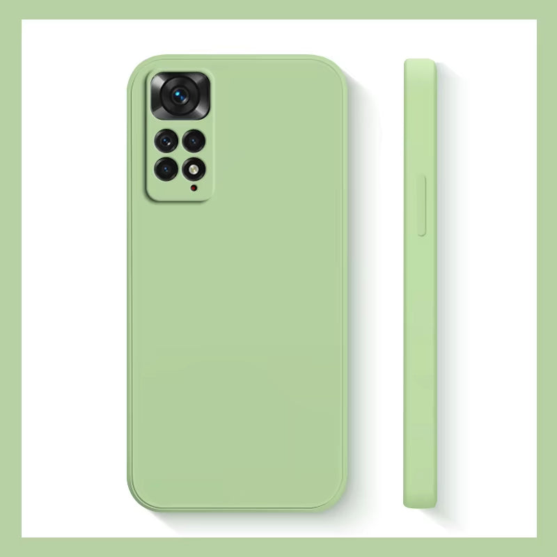 Xiaomi Redmi Note 11S Shockproof Liquid Silicone Case - Compatible with Redmi Note 11, 10, 12, 13 Pro Plus 5G