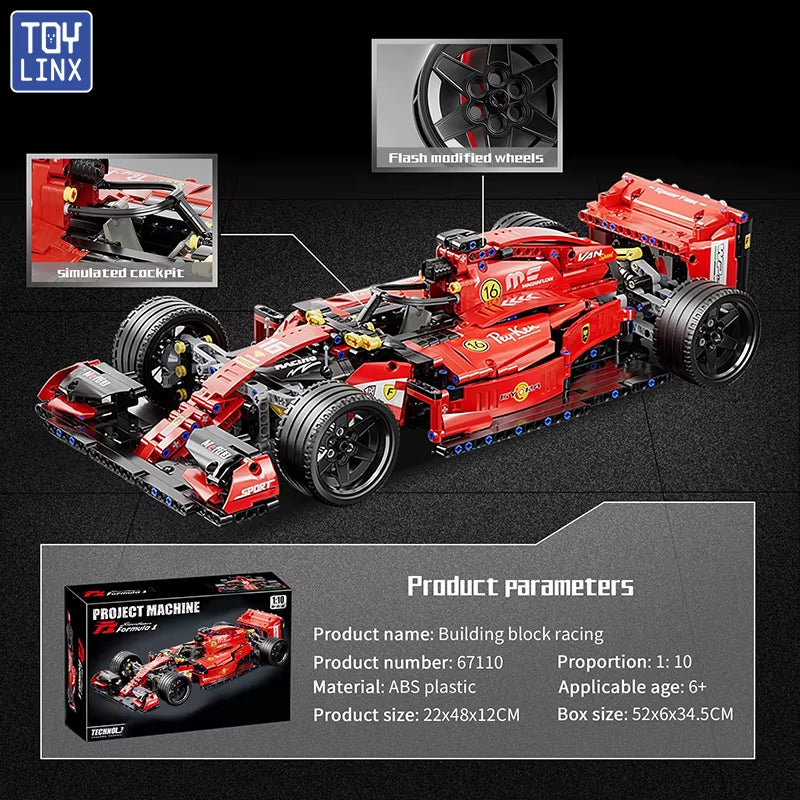 RC Race Cars Building Sets Building Blocks Car Cool Collectible Model Car Kits Toys Christmas Gift