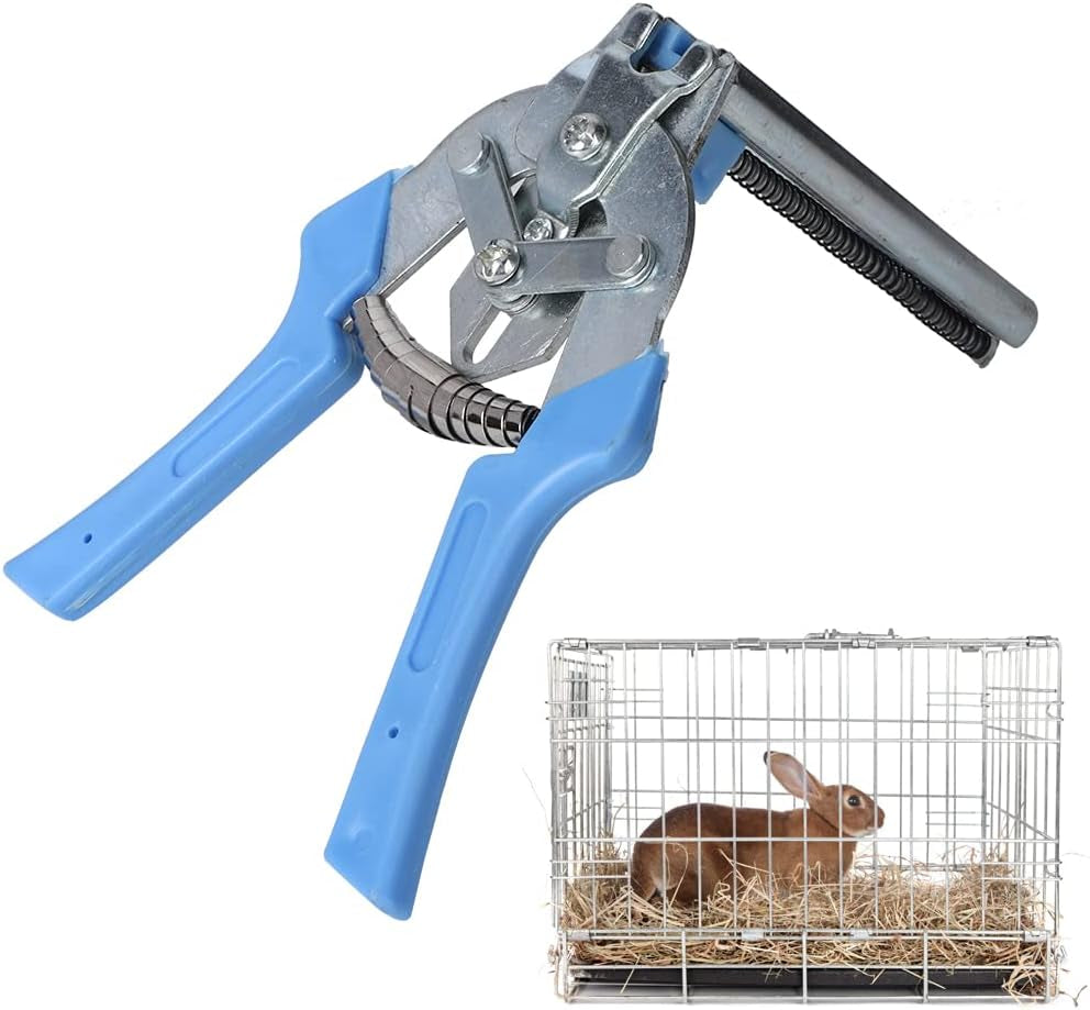 Pet Cage Pliers, Pet Animal Bird Cage Wire Cage Buckle Pliers Clamp Installation Tools for Cats, Dogs, Rabbits, Chickens, Birds (Blue)