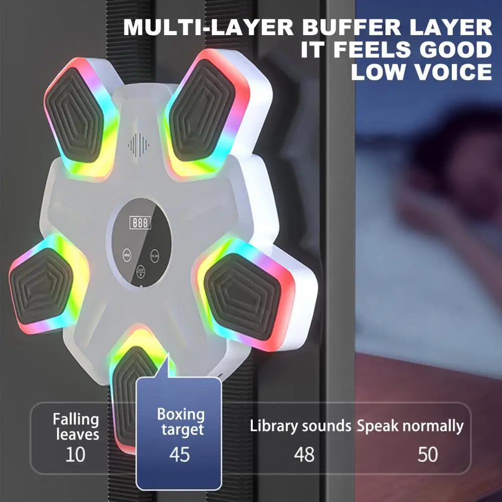 Reaction Speed Training Equipment Led Boxing Training Target Punching Pad with Bluetooth Compatibility for Home Gym Workout