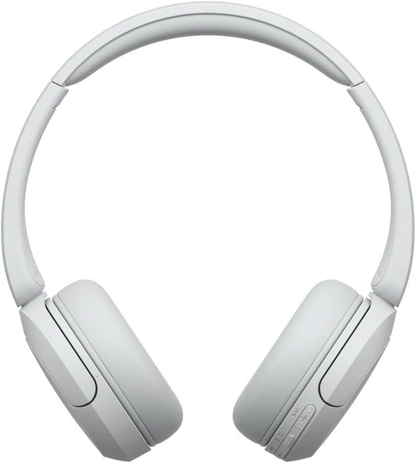 WH-CH520 Wireless Headphones Bluetooth On-Ear Headset with Microphone and up to 50 Hours Battery Life with Quick Charging, White