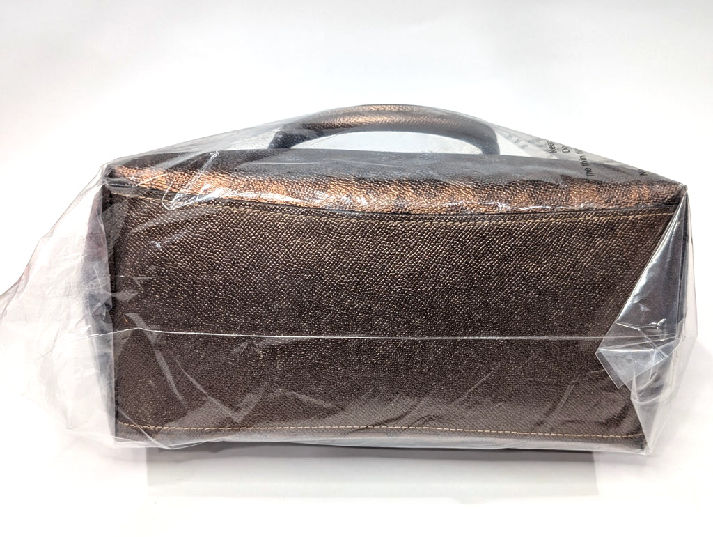 Coach Brown/Copper Sadie Metallic Signature Canvas Satchel Bag (CCM71) - NWT