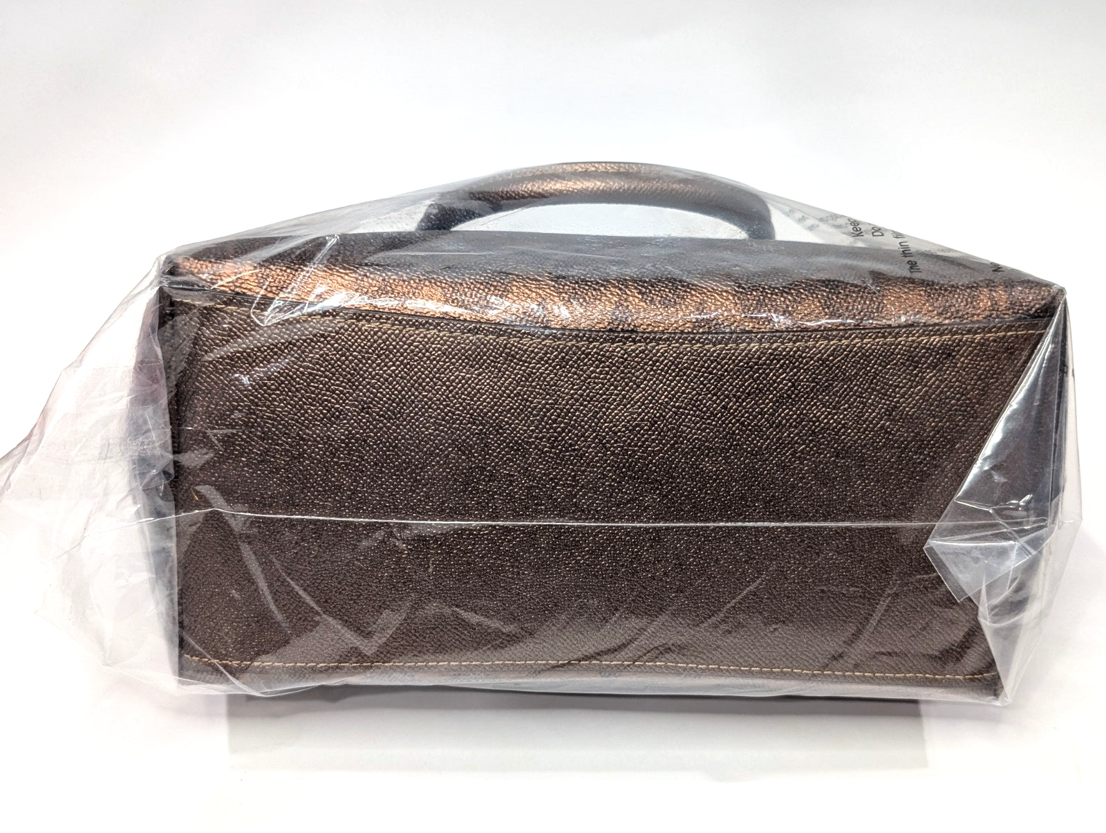 Coach Brown/Copper Sadie Metallic Signature Canvas Satchel Bag (CCM71) - NWT