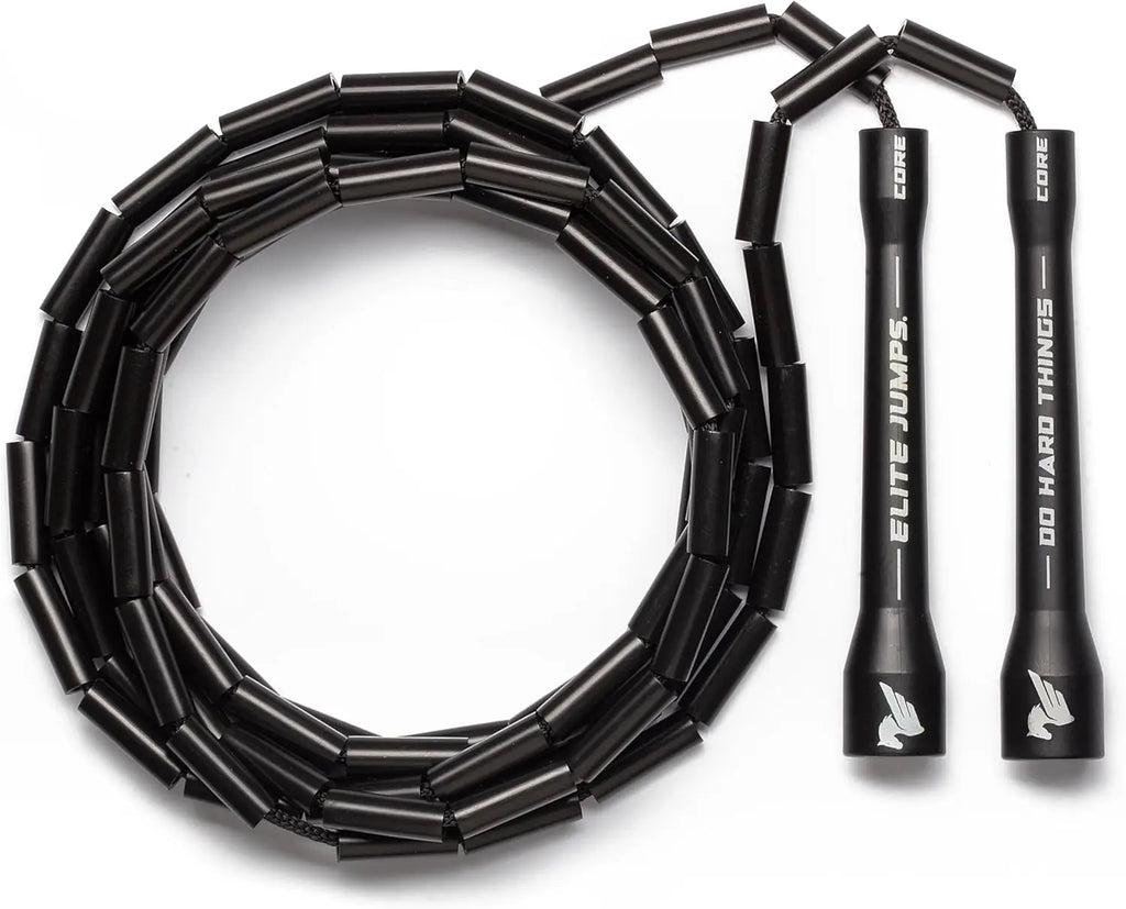 1" Beaded Jump Ropes for Exercise | Crossover Design for Fitness Equipment | Segmented Training Rope