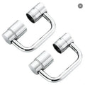 1440° Rotatable Faucet Aerator Extension for Toddlers, Dual Sprayer Mode Bathroom & Kitchen Faucet Attachment, Tap Head Replacement for Smart Face Washing