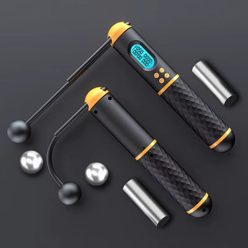 2 in 1 Professional Jump Rope Wire Cordless Jump Ropes with Ball Fitness Exercise Jumping Skipping Rope Exercise Jumping Gym