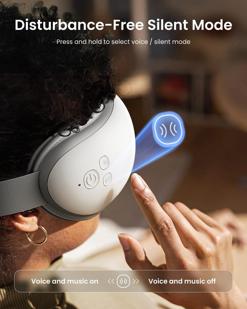 Fathers Day Dad Gifts, Eye Massager with Heat, FSA Eligible HSA, Eye Mask for Head Tension, Birthday Gifts for Men Women Mom Husband, Sleep Mask for Eye Strain and Dry Eyes, Eyeris 1
