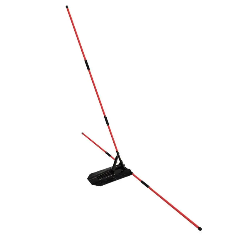 Golf Swing Alignment Rod Golf Alignment Stick Holder Swing Practice Plate Trainer Swing Angle Adjustment Postures Correction Aid