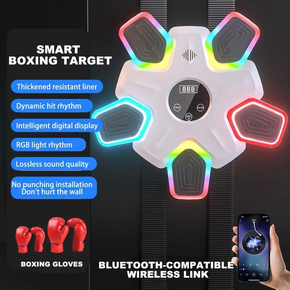 Reaction Speed Training Equipment Led Boxing Training Target Punching Pad with Bluetooth Compatibility for Home Gym Workout