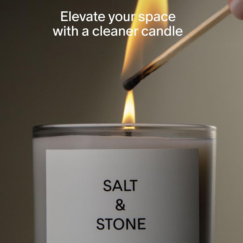 Scented Candle for Women & Men | Coconut & Soy Blend Wax | Hand-Poured, Aromatic & Fragrant | 100% Cotton Wick | Long-Lasting 50 Hour Burn Time | Santal & Vetiver 8.5 Oz