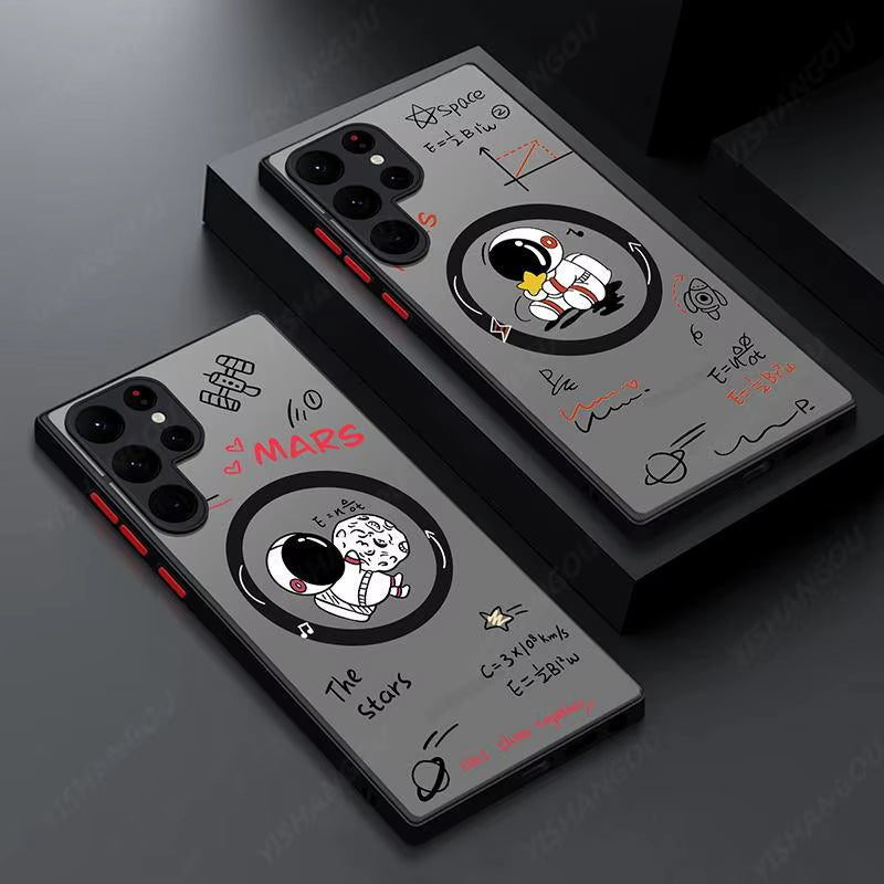 Magnetic for Magsafe Astronaut Case for Samsung Galaxy S23 S22 Ultra S22 plus S21 S20 FE S24 Ultra S26 Hard PC S25 Edge Cover