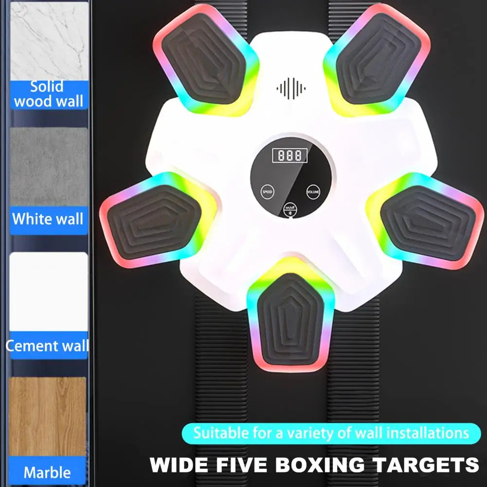 Reaction Speed Training Equipment Led Boxing Training Target Punching Pad with Bluetooth Compatibility for Home Gym Workout