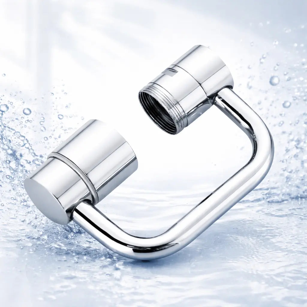 1440° Rotatable Faucet Aerator Extension for Toddlers, Dual Sprayer Mode Bathroom & Kitchen Faucet Attachment, Tap Head Replacement for Smart Face Washing