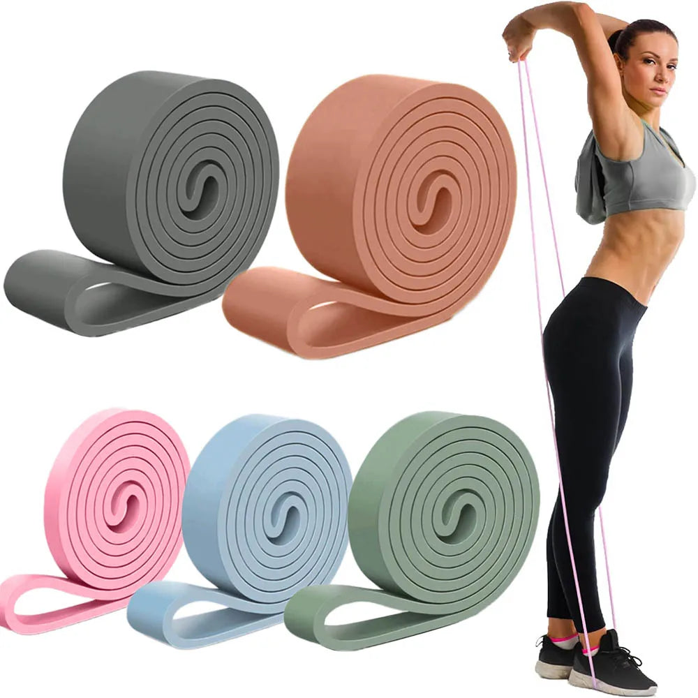 Silicone Pull up Bands Resistance Bands,5 Resistance Levels Assistance Bands for Fitness Home Gym Working Out, Muscle Training