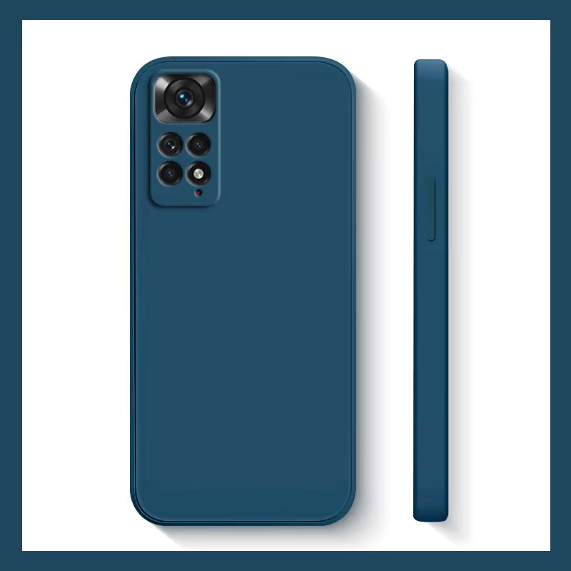 Xiaomi Redmi Note 11S Shockproof Liquid Silicone Case - Compatible with Redmi Note 11, 10, 12, 13 Pro Plus 5G
