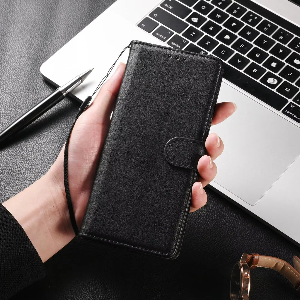 Premium Leather Wallet Case for Xiaomi Redmi Note Series: Compatible with Models 13, 12, 12S, 11, 11S, 10, S, 9, 9S, 8, 7 Pro Max, 8T, and Redmi 10, 10A, 10C, 9A, 9C